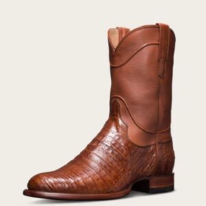 MSRP $615.  Tecovas The Cole Caiman Leather Western Boots - Pecan Color